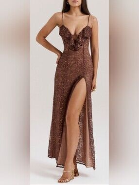 smoke strapless corset maxi dress House of Cb 'Persephone' smoke maxi MZ.RENTING